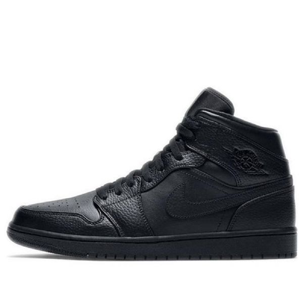 Nike Air Jordan 1 Mid Tops Retro Basketbalové Boty Pro Muže Černé