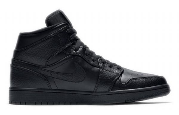 Nike Air Jordan 1 Mid Tops Retro Basketbalové Boty Pro Muže Černé