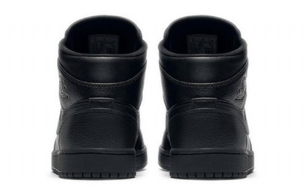 Nike Air Jordan 1 Mid Tops Retro Basketbalové Boty Pro Muže Černé