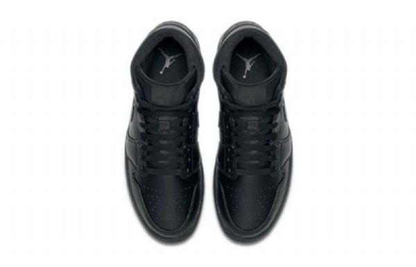 Nike Air Jordan 1 Mid Tops Retro Basketbalové Boty Pro Muže Černé