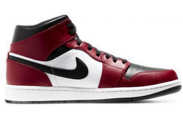Nike Air Jordan 1 Mid Tops Retro Basketbalové Boty Pro Muže Černé