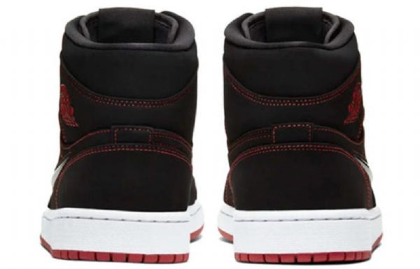 Nike Air Jordan 1 Mid Tops Retro Basketbalové Boty Pro Muže Černé