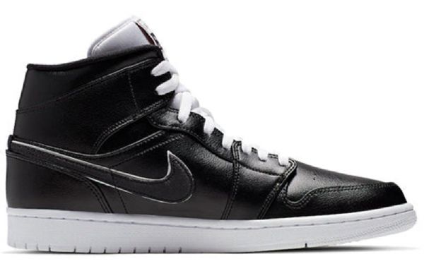 Nike Air Jordan 1 Mid Tops Retro Basketbalové Boty Pro Muže Černé
