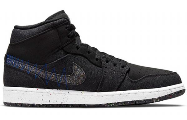 Nike Air Jordan 1 Mid Tops Retro Basketbalové Boty Pro Muže Černé