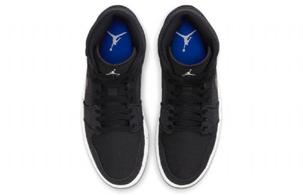 Nike Air Jordan 1 Mid Tops Retro Basketbalové Boty Pro Muže Černé