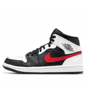 Nike Air Jordan 1 Mid Tops Retro Basketbalové Boty Pro Muže Červené