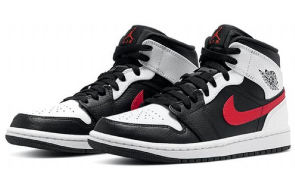 Nike Air Jordan 1 Mid Tops Retro Basketbalové Boty Pro Muže Červené
