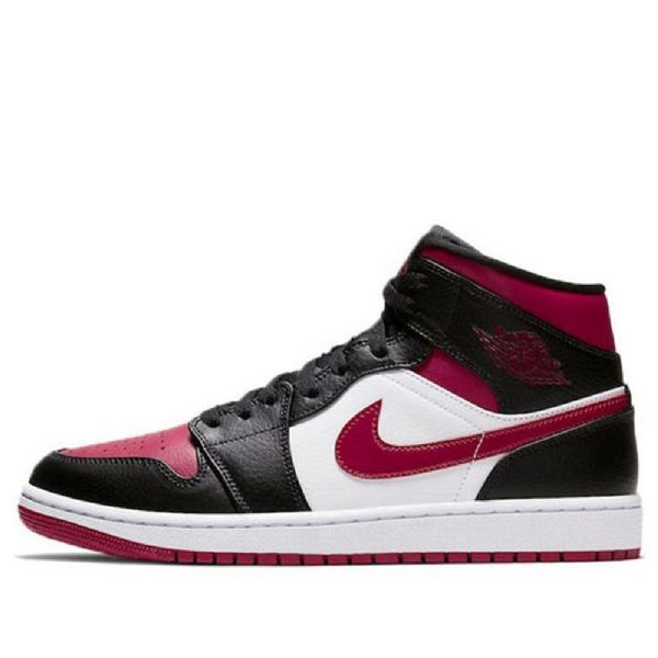 Nike Air Jordan 1 Mid Tops Retro Basketbalové Boty Pro Muže Červené