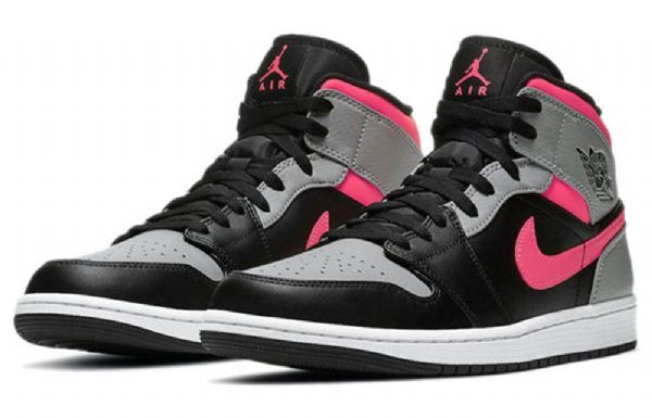 Nike Air Jordan 1 Mid Tops Retro Basketbalové Boty Pro Muže Růžové