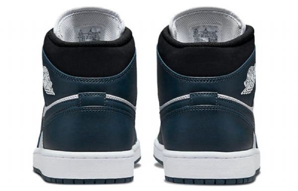 Nike Air Jordan 1 Mid Tops Retro Basketbalové Boty Pro Muže Tmavě Modrá