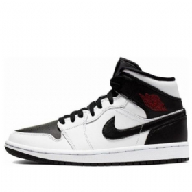 Nike Air Jordan 1 Mid Tops Retro Basketbalové Boty Pro Ženy Bílá Černá