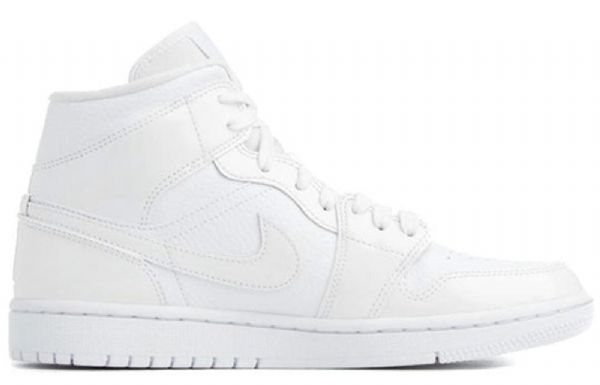 Nike Air Jordan 1 Mid Tops Retro Basketbalové Boty Pro Ženy Bílé