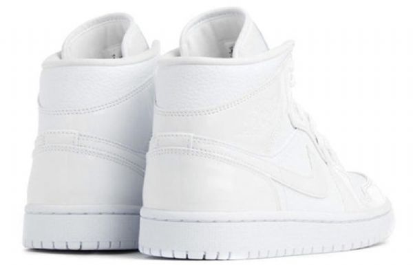 Nike Air Jordan 1 Mid Tops Retro Basketbalové Boty Pro Ženy Bílé