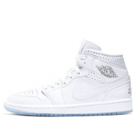 Nike Air Jordan 1 Mid Tops Retro Basketbalové Boty Pro Ženy Bílé