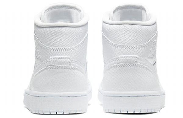 Nike Air Jordan 1 Mid Tops Retro Basketbalové Boty Pro Ženy Bílé