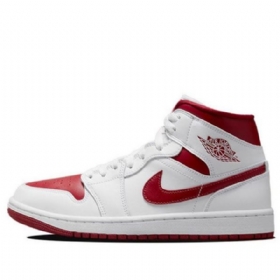 Nike Air Jordan 1 Mid Tops Retro Basketbalové Boty Pro Ženy Bílé