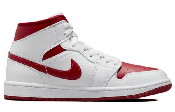 Nike Air Jordan 1 Mid Tops Retro Basketbalové Boty Pro Ženy Bílé