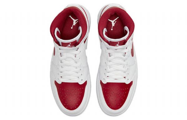 Nike Air Jordan 1 Mid Tops Retro Basketbalové Boty Pro Ženy Bílé