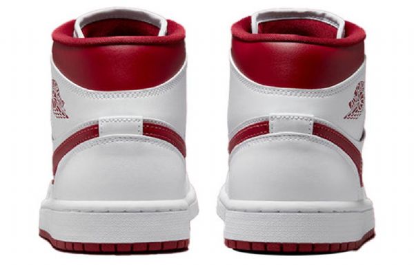 Nike Air Jordan 1 Mid Tops Retro Basketbalové Boty Pro Ženy Bílé