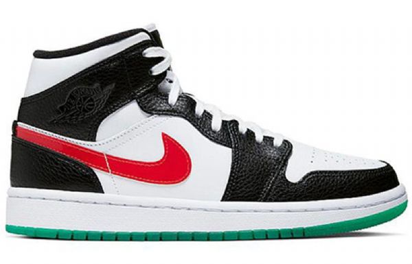 Nike Air Jordan 1 Mid Tops Retro Basketbalové Boty Pro Ženy Černá Bílá