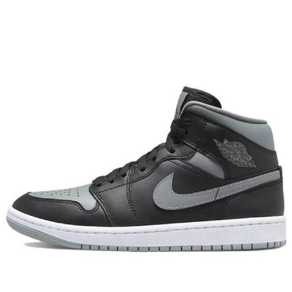 Nike Air Jordan 1 Mid Tops Retro Basketbalové Boty Pro Ženy Černá Šedá