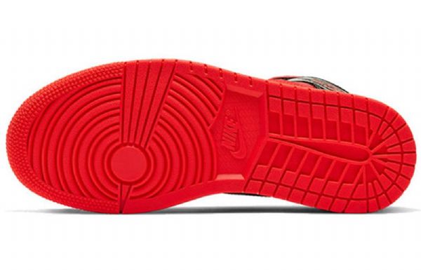 Nike Air Jordan 1 Mid Tops Retro Basketbalové Boty Pro Ženy Černo-červené