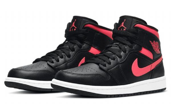 Nike Air Jordan 1 Mid Tops Retro Basketbalové Boty Pro Ženy Červené