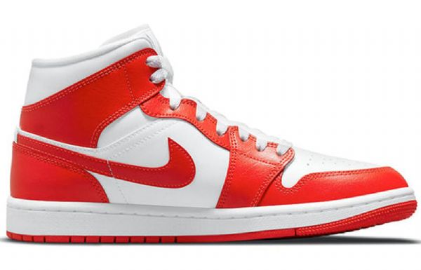 Nike Air Jordan 1 Mid Tops Retro Basketbalové Boty Pro Ženy Červené