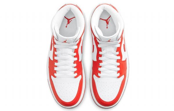Nike Air Jordan 1 Mid Tops Retro Basketbalové Boty Pro Ženy Červené