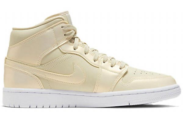 Nike Air Jordan 1 Mid Tops Retro Basketbalové Boty Pro Ženy Lemon Žlutá