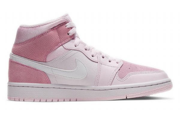Nike Air Jordan 1 Mid Tops Retro Basketbalové Boty Pro Ženy Růžové
