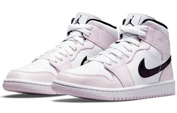 Nike Air Jordan 1 Mid Tops Retro Basketbalové Boty Pro Ženy Růžové