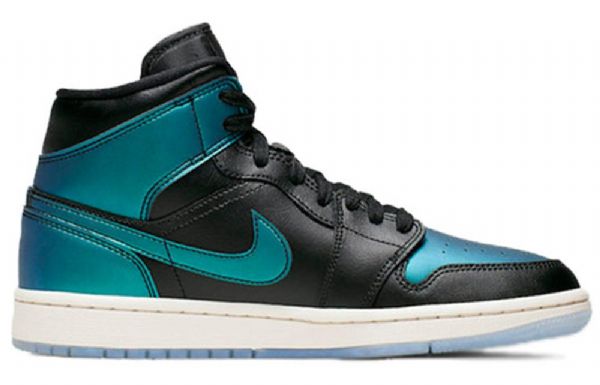 Nike Air Jordan 1 Mid Tops Retro Basketbalové Boty Pro Ženy V Tyrkysové Barvě