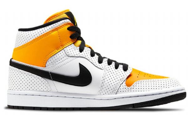 Nike Air Jordan 1 Mid Tops Retro Basketbalové Boty Pro Ženy Z Bílého Zlata