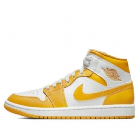 Nike Air Jordan 1 Mid Tops Retro Basketbalové Boty Pro Ženy Zlaté