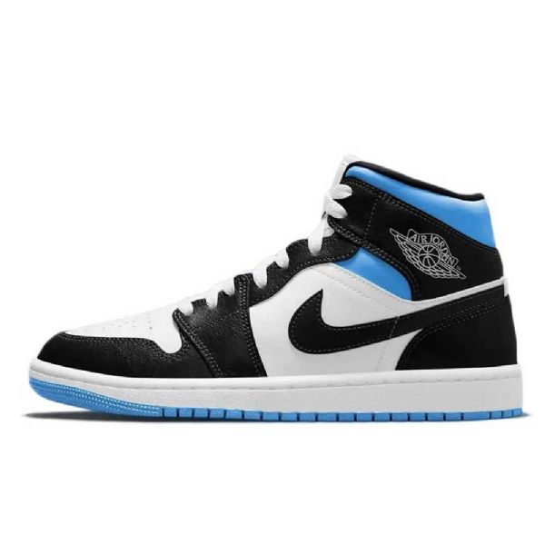 Nike Air Jordan 1 Mid Tops Royal Boty Pro Ženy Modrý Černá Bílý