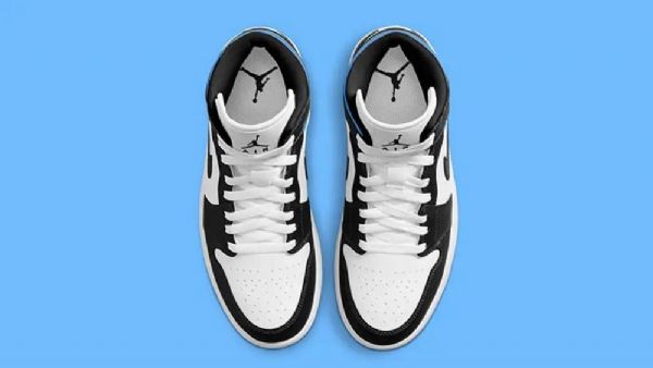 Nike Air Jordan 1 Mid Tops Royal Boty Pro Ženy Modrý Černá Bílý