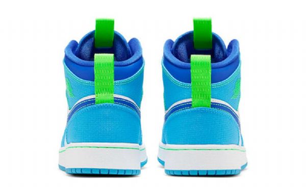 Nike Air Jordan 1 Mid Tops Se Gs Retro Basketbalové Boty Pro Muže Modrobílé