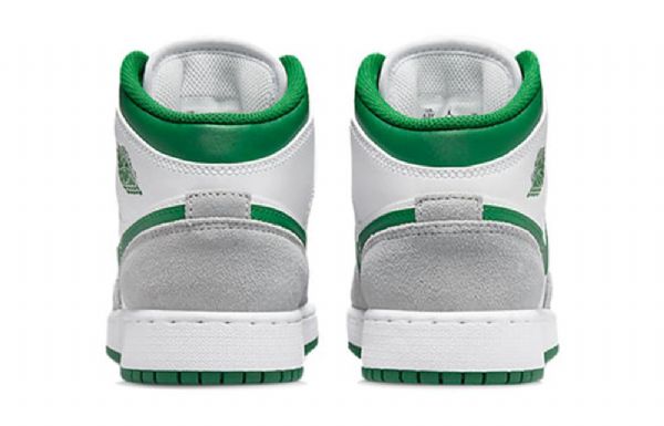 Nike Air Jordan 1 Mid Tops Se Gs Retro Basketbalové Boty Pro Muže Šedozelená