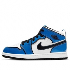 Nike Air Jordan 1 Mid Tops Se Ps Retro Basketbalové Boty Pro Muže Modré
