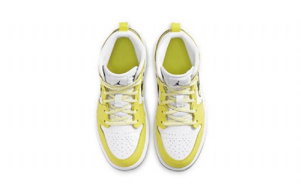 Nike Air Jordan 1 Mid Tops Se Ps Retro Basketbalové Boty Pro Muže Růžově Žlutá