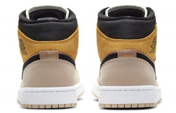 Nike Air Jordan 1 Mid Tops Se Retro Basketbalová Obuv Pro Ženy Béžová
