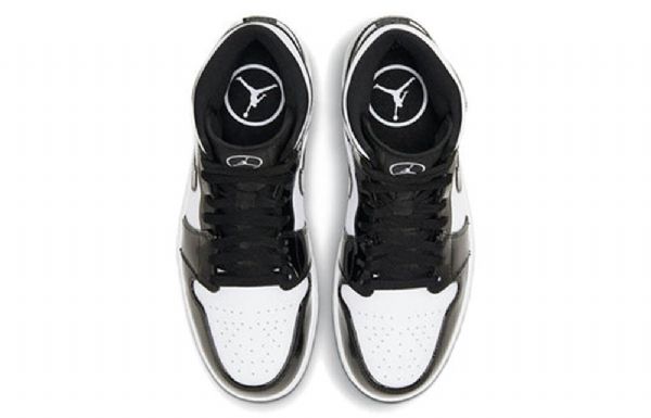 Nike Air Jordan 1 Mid Tops Se Retro Basketbalové Boty Pro Muže Černá Bílý