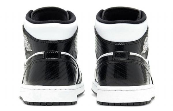 Nike Air Jordan 1 Mid Tops Se Retro Basketbalové Boty Pro Muže Černá Bílý