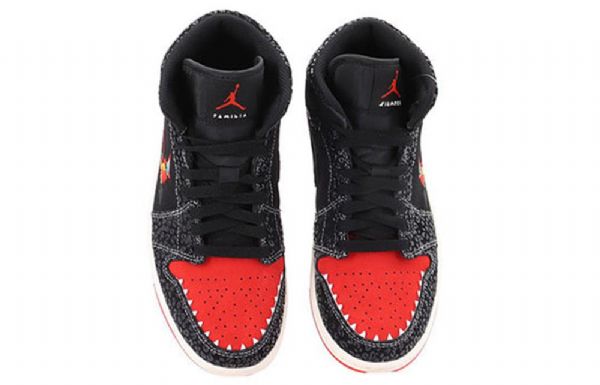Nike Air Jordan 1 Mid Tops Se Retro Basketbalové Boty Pro Muže Černé