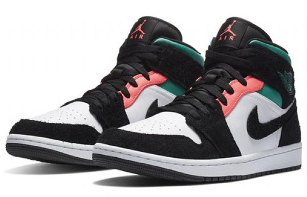 Nike Air Jordan 1 Mid Tops Se Retro Basketbalové Boty Pro Muže Černé