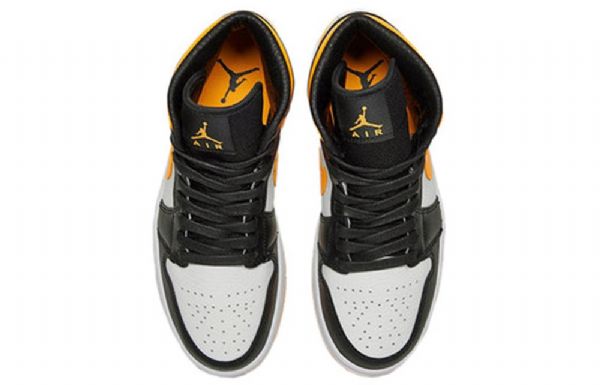 Nike Air Jordan 1 Mid Tops Se Retro Basketbalové Boty Pro Ženy Bílá Oranžová