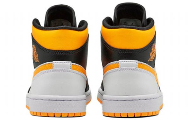 Nike Air Jordan 1 Mid Tops Se Retro Basketbalové Boty Pro Ženy Bílá Oranžová