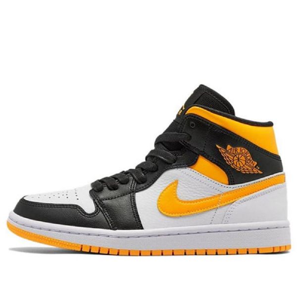 Nike Air Jordan 1 Mid Tops Se Retro Basketbalové Boty Pro Ženy Bílá Oranžová