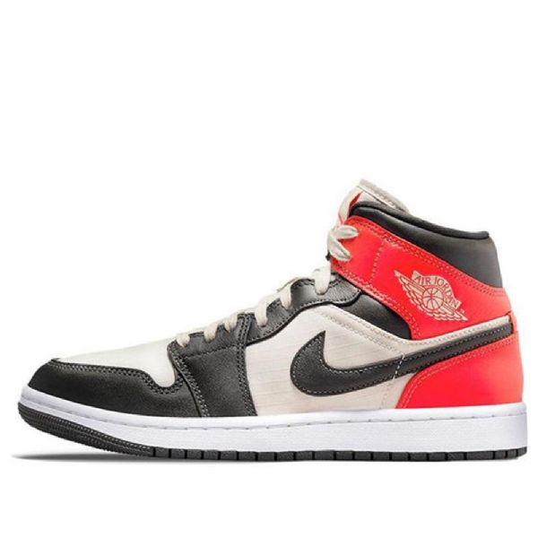 Nike Air Jordan 1 Mid Tops Se Retro Basketbalové Boty Pro Ženy Černo-červené